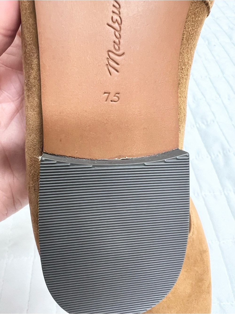 Madewell The Mylie T-Strap Flat in Russet Brown Suede Size 7.5 - Picture 11 of 11